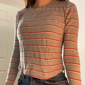 Me To We Pacsun Waffled Long Sleeve Tee